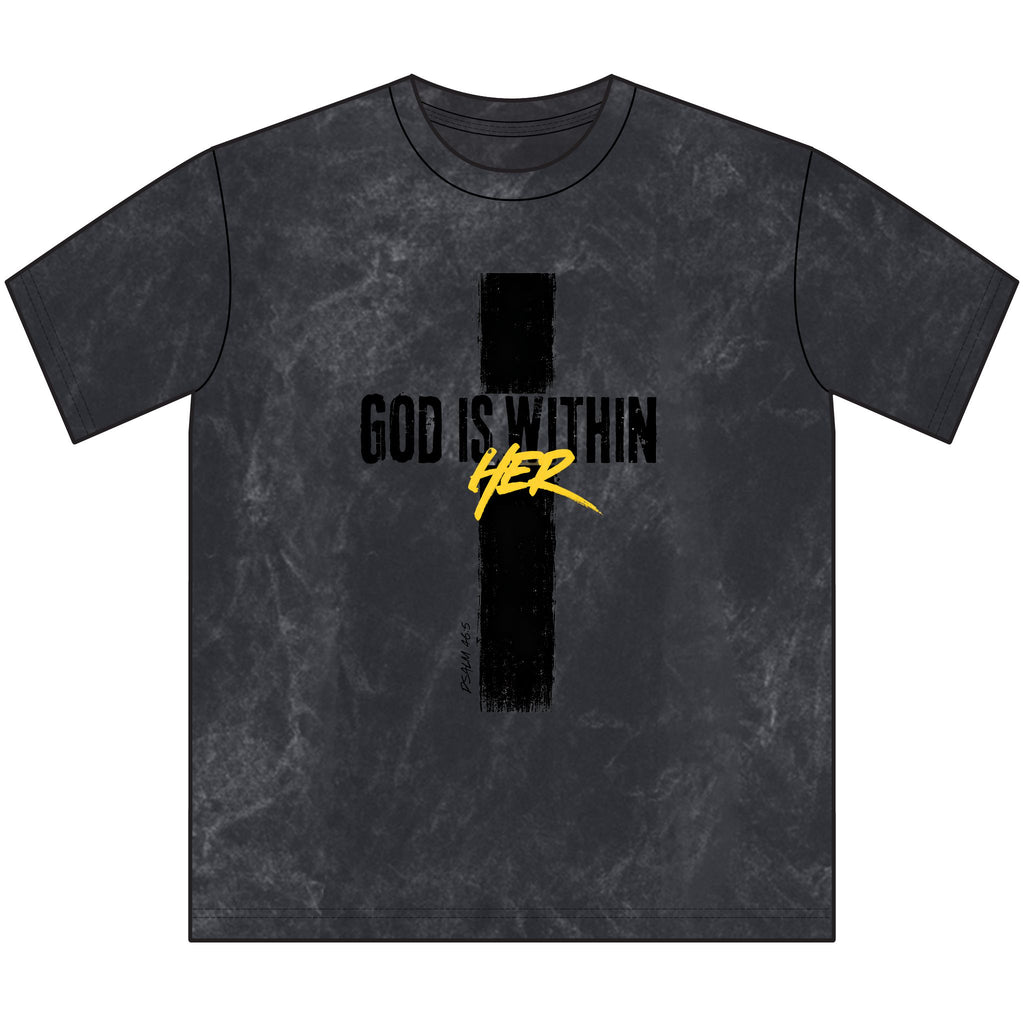 God is Within Her Vintage Christian T-Shirt