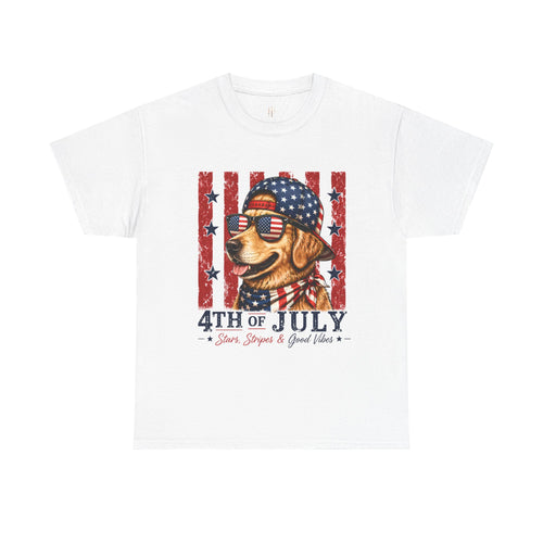 4th of July Patriotic Dog Tee