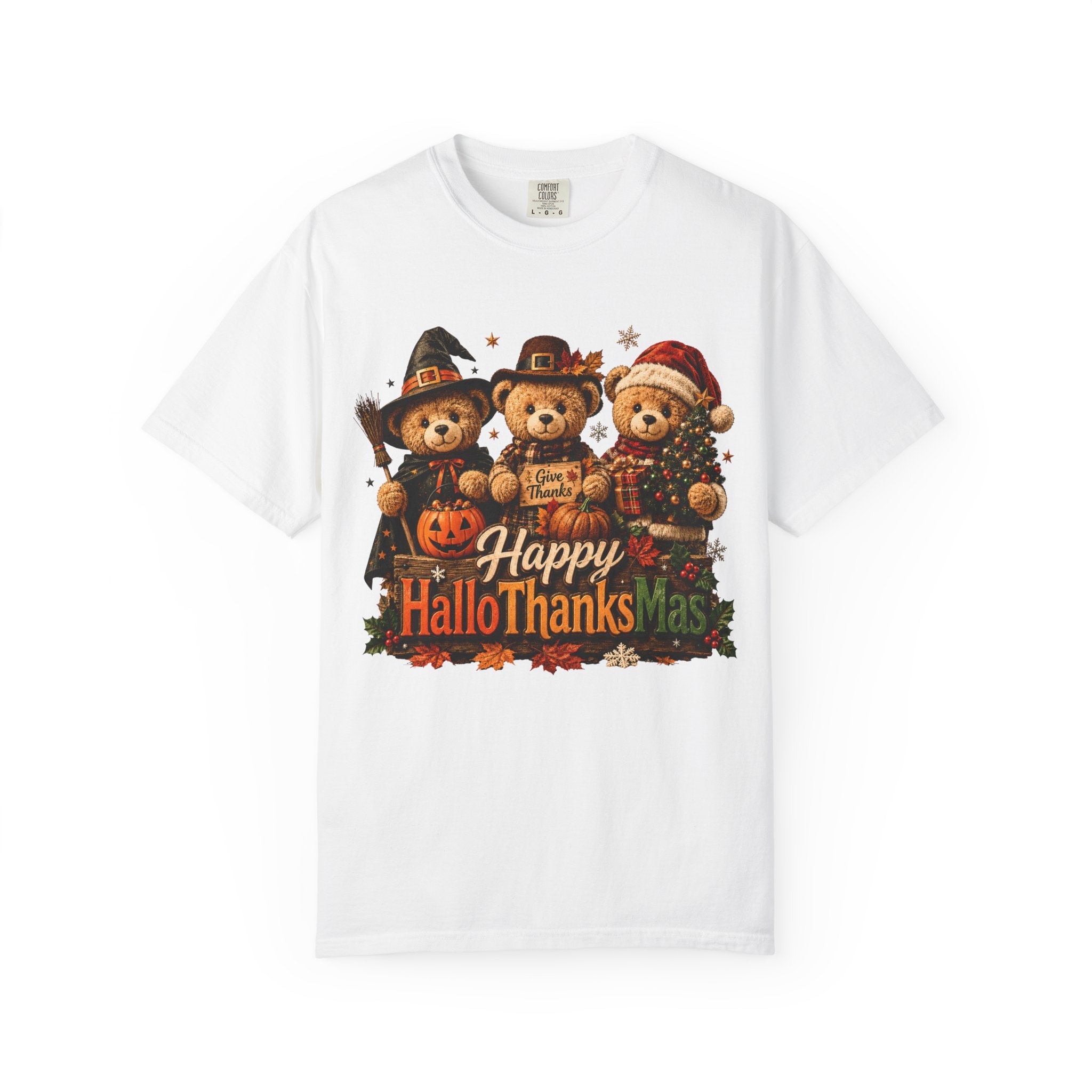 Holiday Bears 'Happy HalloThanksMas' T-Shirt