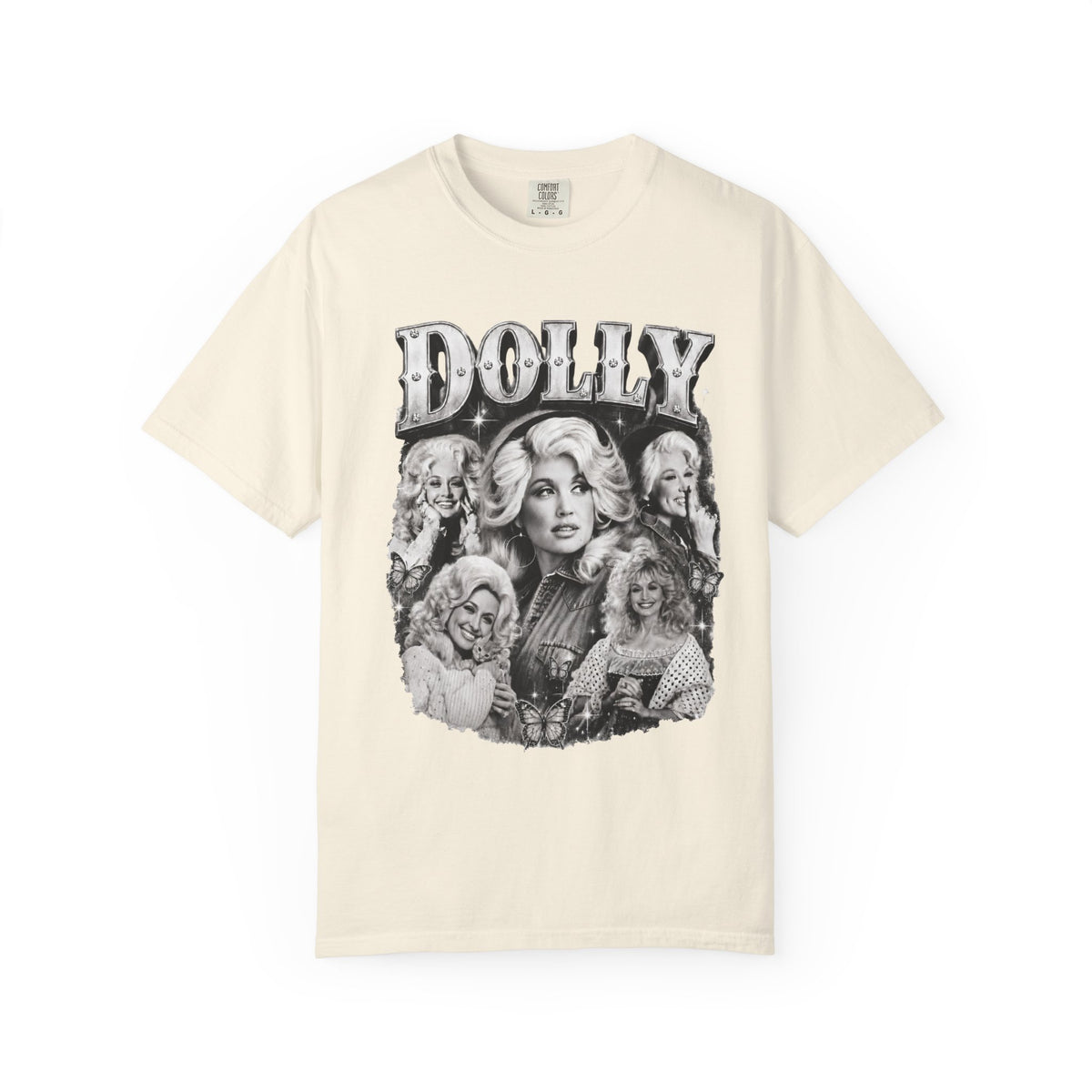Dolly Portrait Vintage Bootleg Garment-Dyed T-Shirt