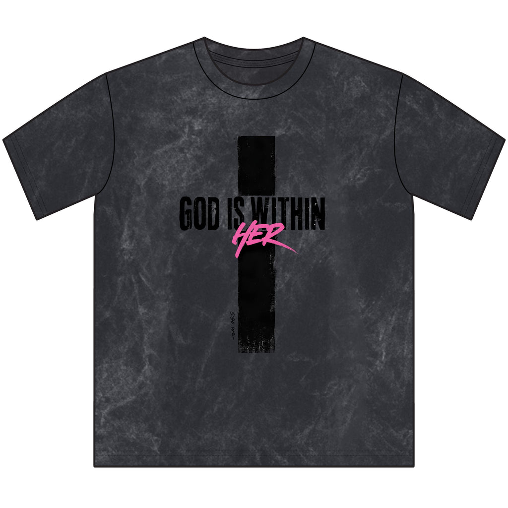 God Is Within Her Vintage Christian T-Shirt
