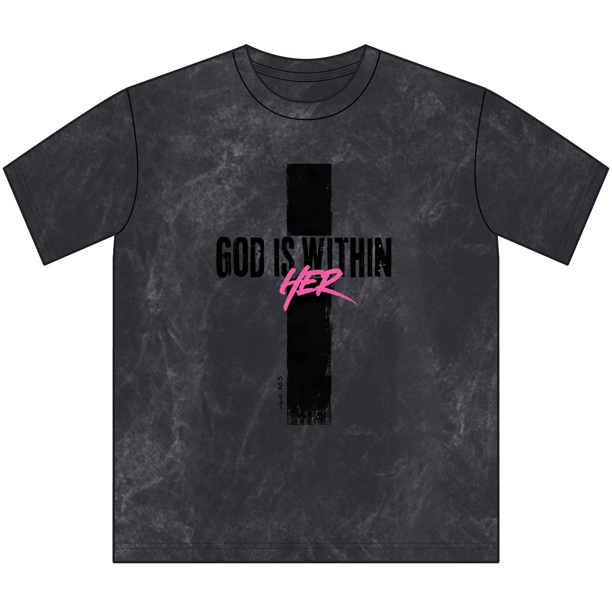 God Is Within Her Vintage Christian T-Shirt