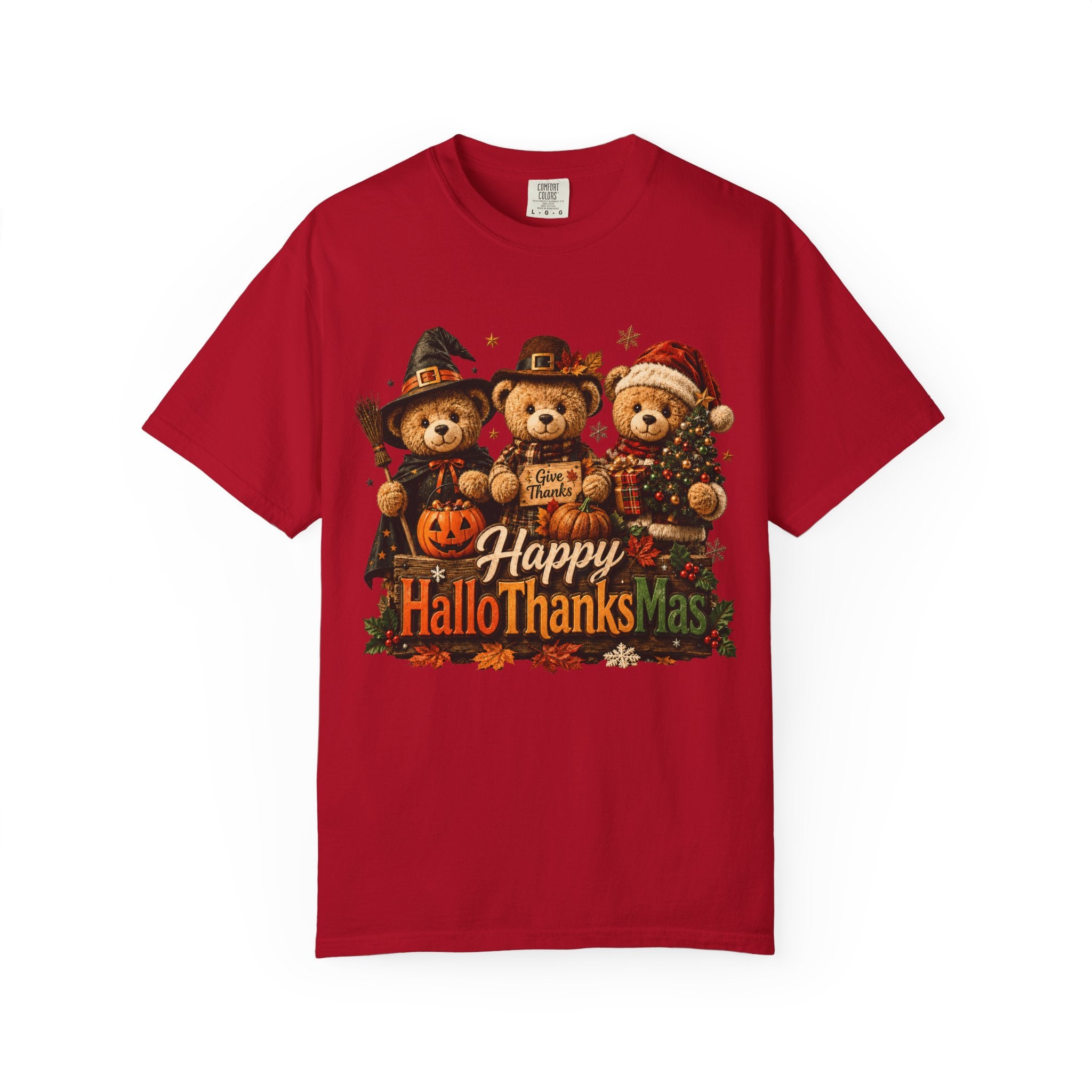 Holiday Bears 'Happy HalloThanksMas' T-Shirt