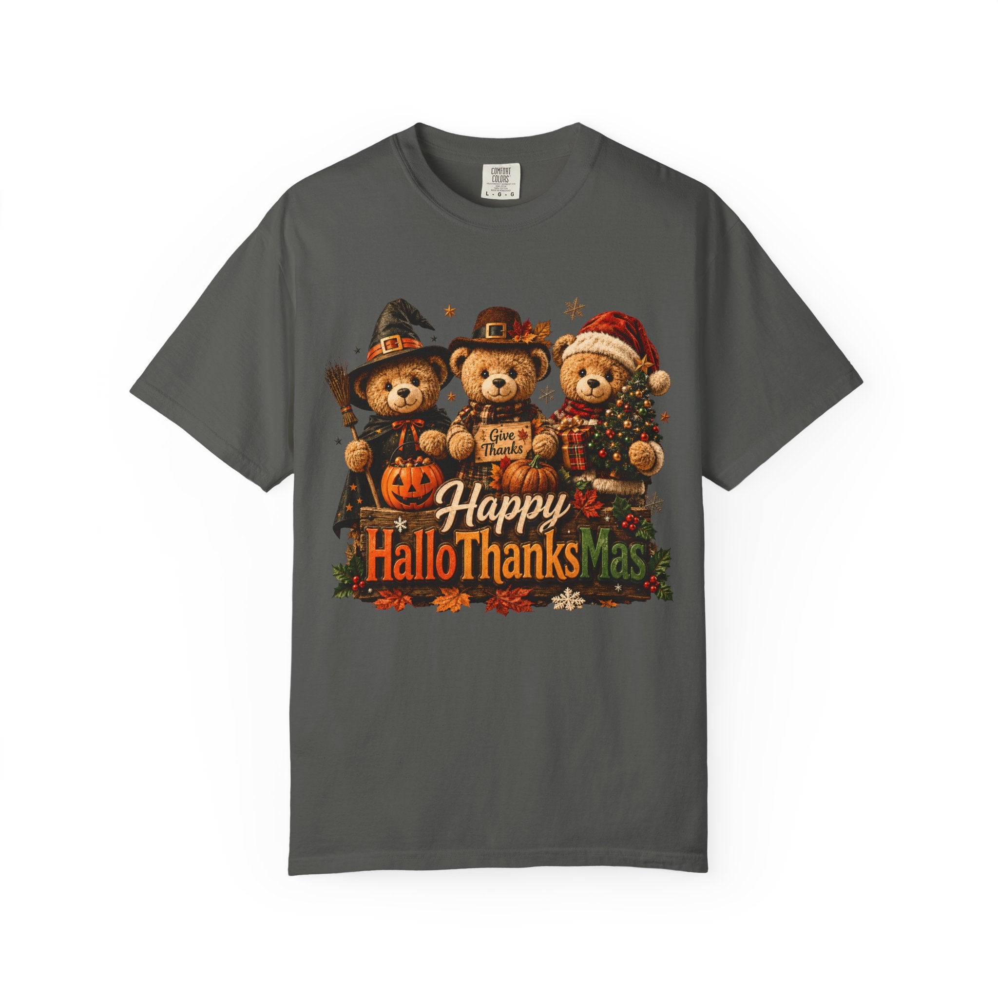 Holiday Bears 'Happy HalloThanksMas' T-Shirt