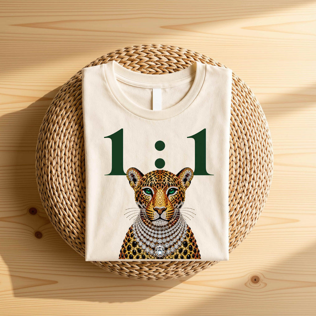 Leopard Portrait Graphic T-Shirt | Bold Animal Print Tee