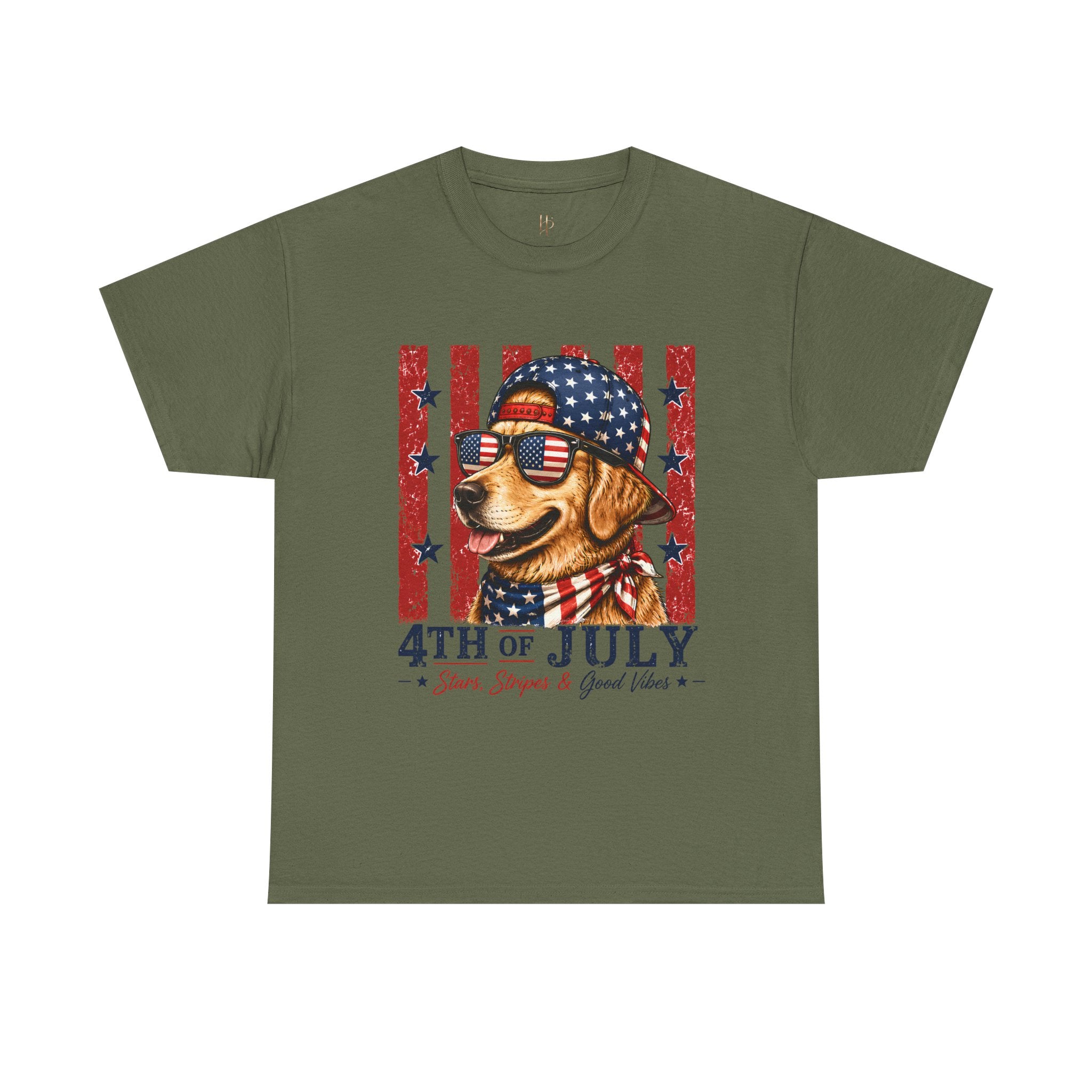 4th of July Patriotic Dog Tee