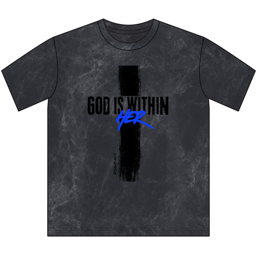 God is Within Her Vintage Crewneck Tee