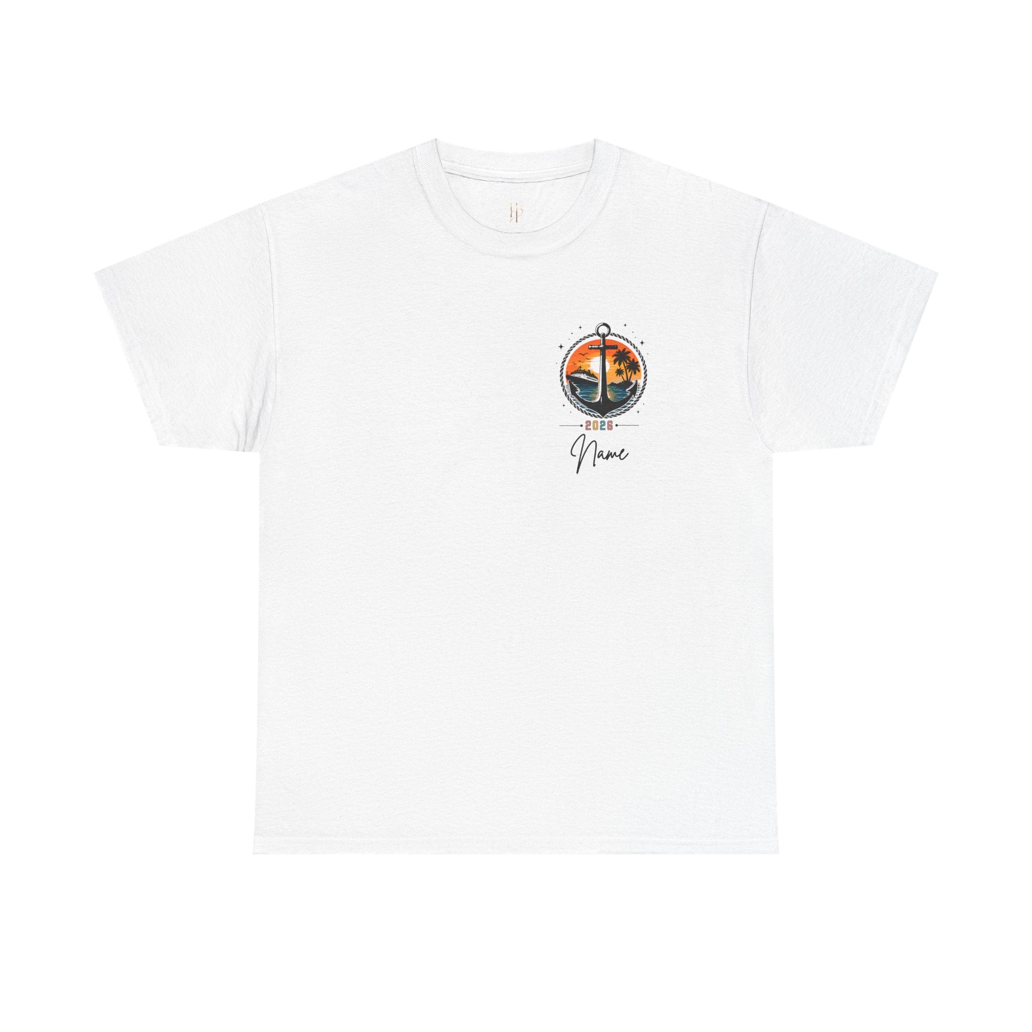 "This Week We Don't Give a Ship" Tropical Sunset Graphic Shirt