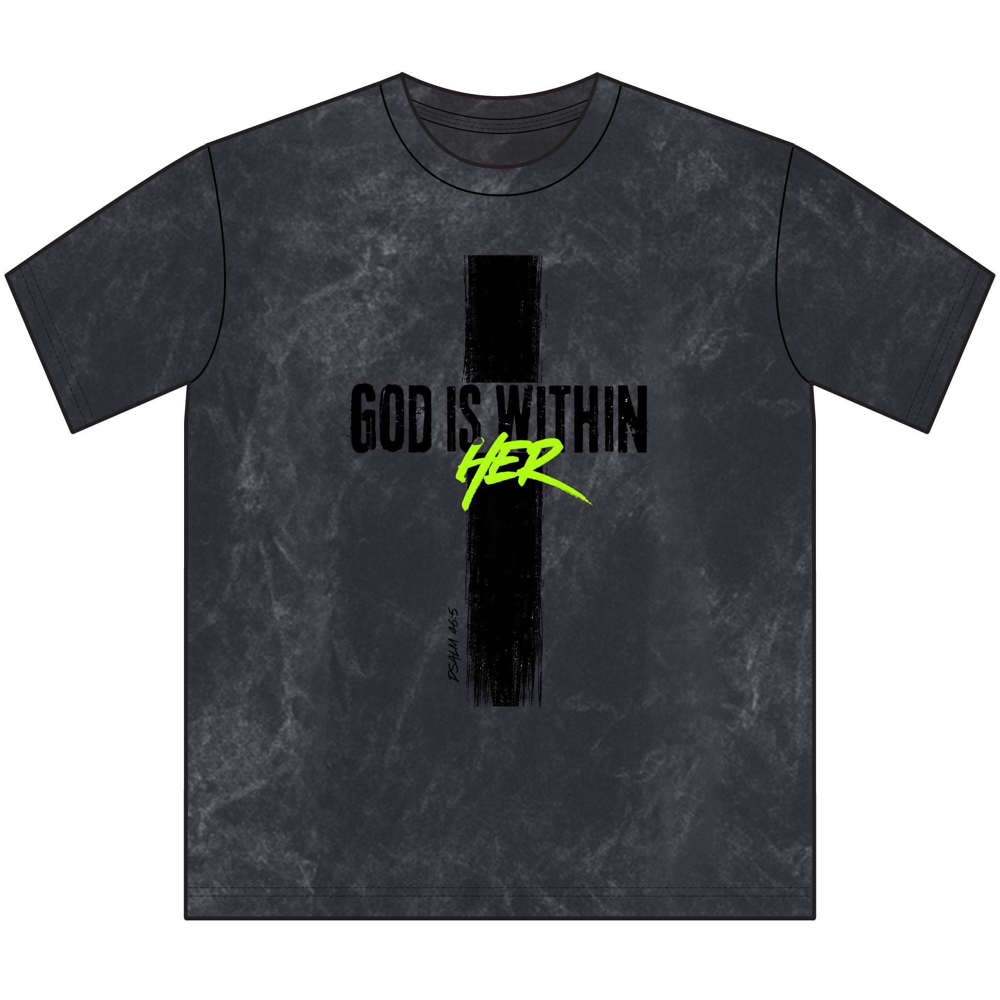 God Is Within Her Vintage Christian T‑Shirt